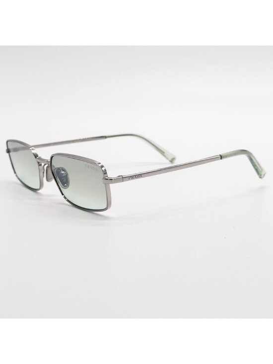 New Prada Square Silver Metal Unisex Sunglasses PRA60S 1BC80G main image 6